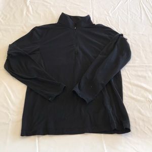 Lulu black performance half zip jacket XL